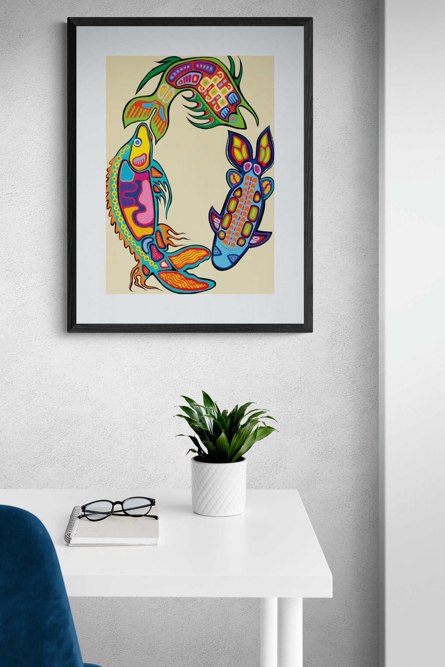 The Cycle by Donna Langhorne Indigenous Art Print, First Nations, Anishinaabe Nation, Native Americans Decor, Framed Art
