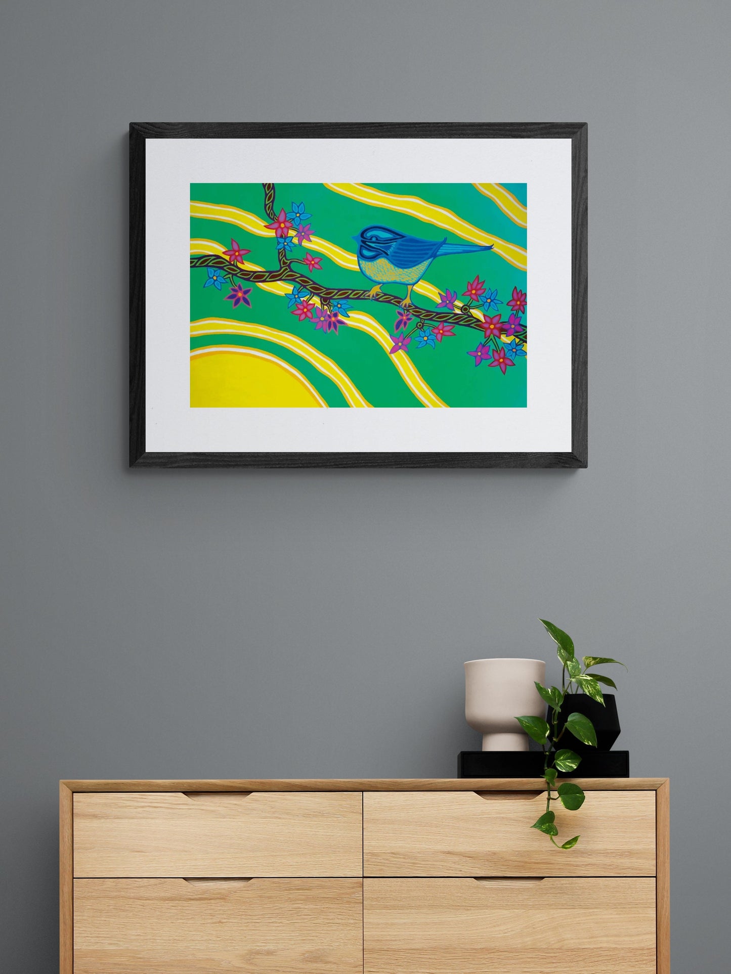 Spring By Patrick Hunter Indigenous Art Print, First Nations, Ojibway, Native Americans Indian Decor, Framed Art