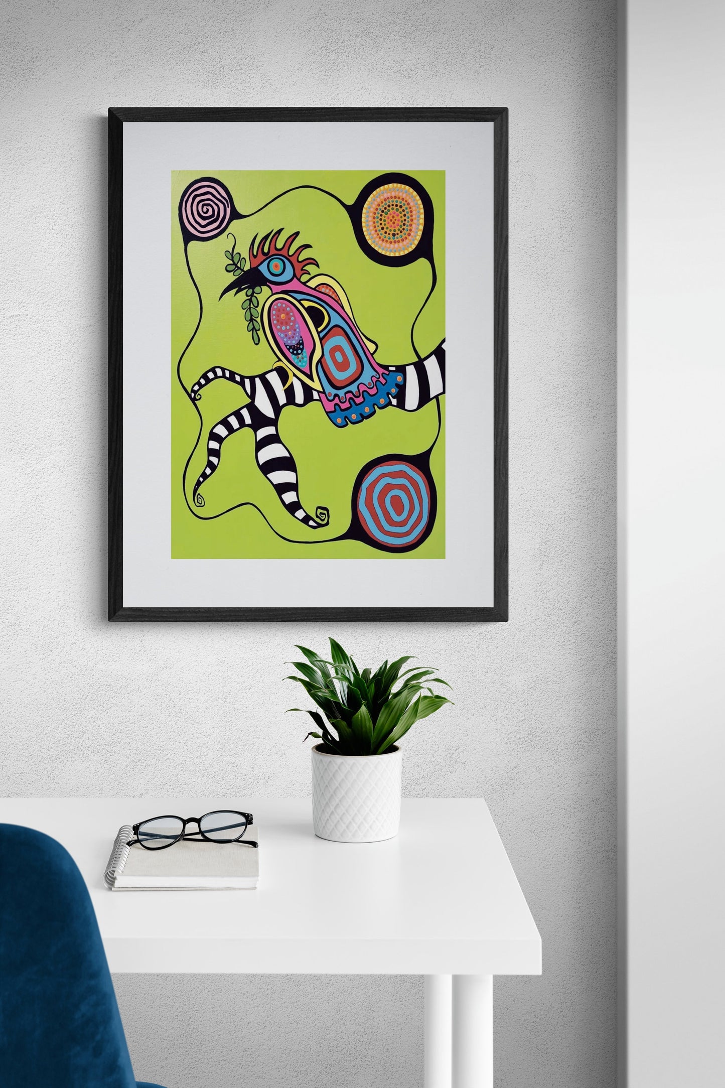 Smudged by Donna Langhorne Indigenous Art Print, First Nations, Anishinaabe Nation, Native Americans Decor, Framed Art