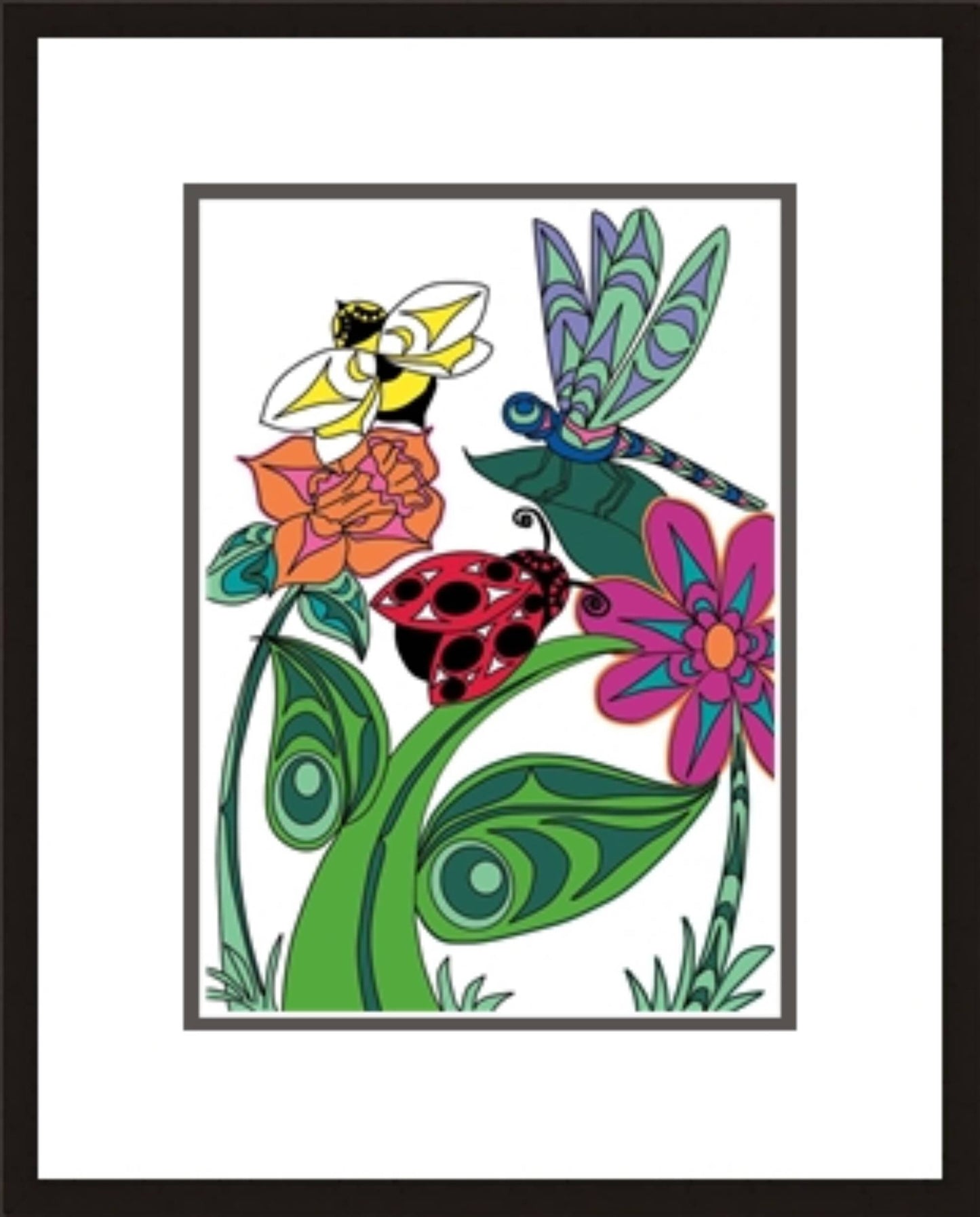 Nature by Angela Kimble, Indigenous Art Print, First Nations, Native American Indian Decor