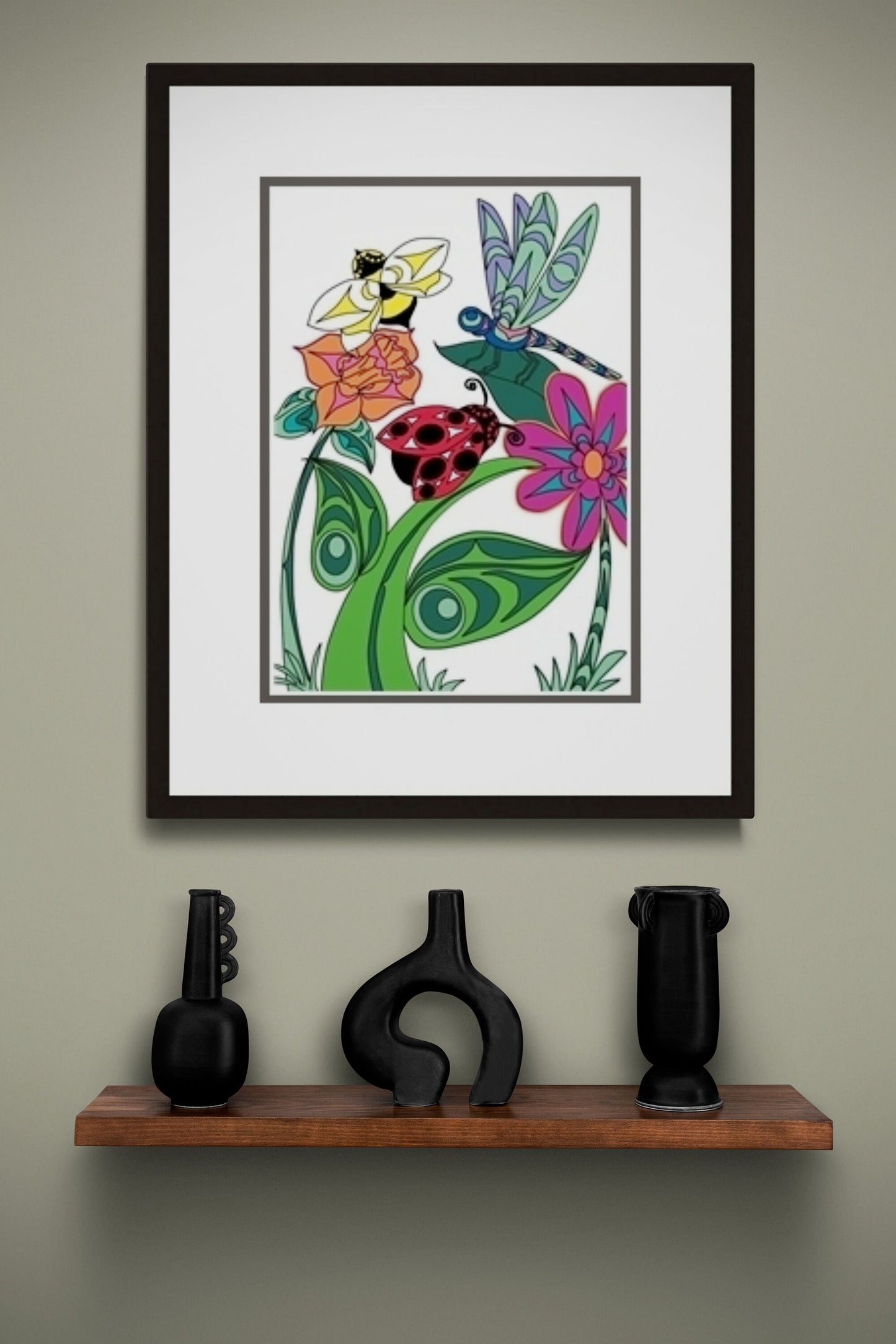 Nature by Angela Kimble, Indigenous Art Print, First Nations, Native American Indian Decor