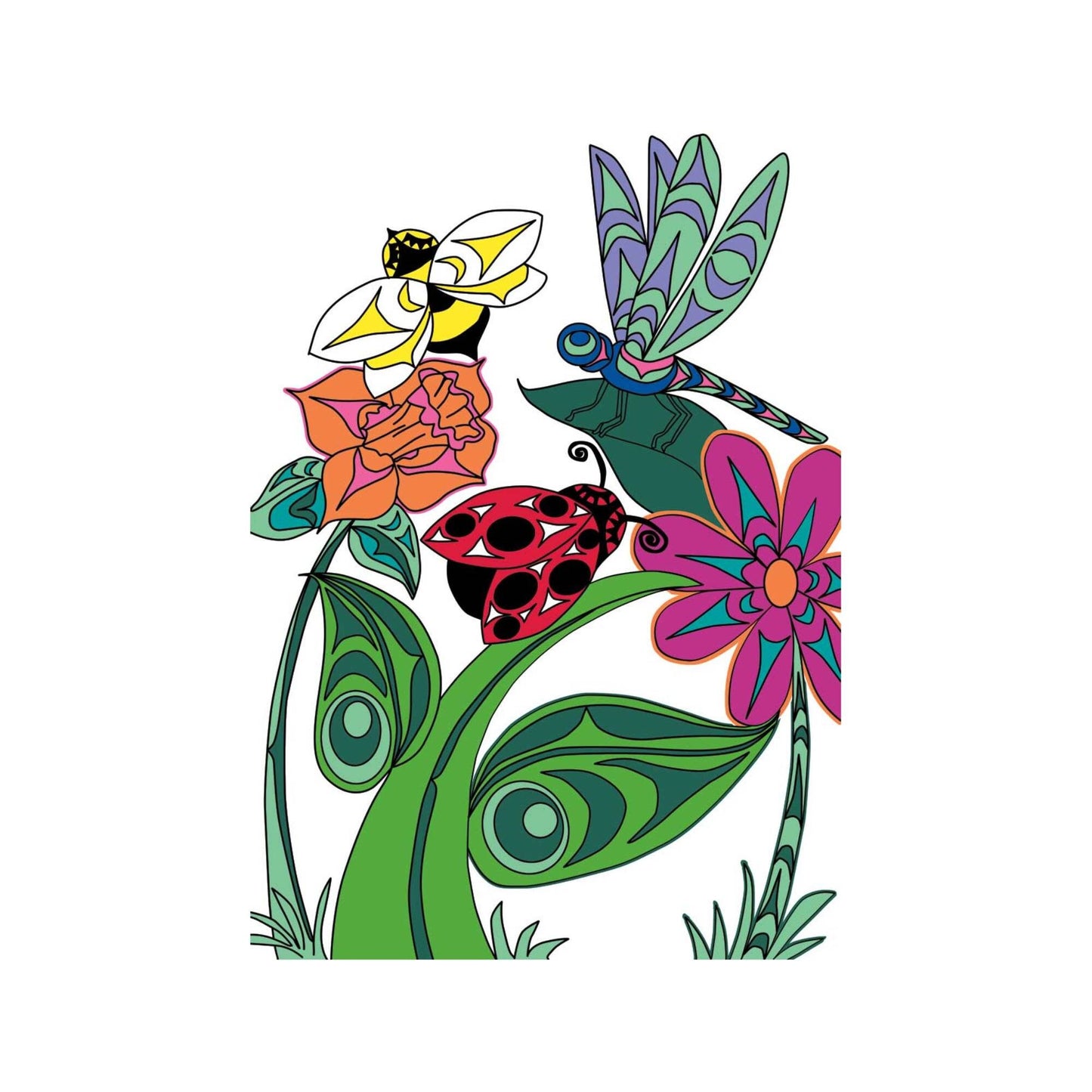 Nature by Angela Kimble, Indigenous Art Print, First Nations, Native American Indian Decor