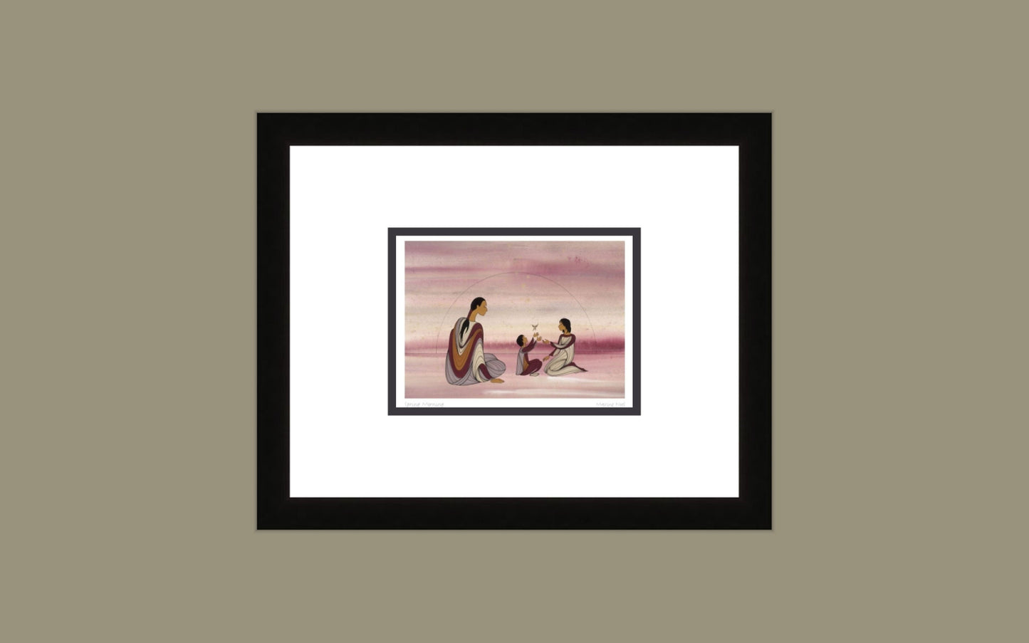 Spring Morning by Maxine Noel, Indigenous Art Card, First Nations, Native Americans, Framed Art Card