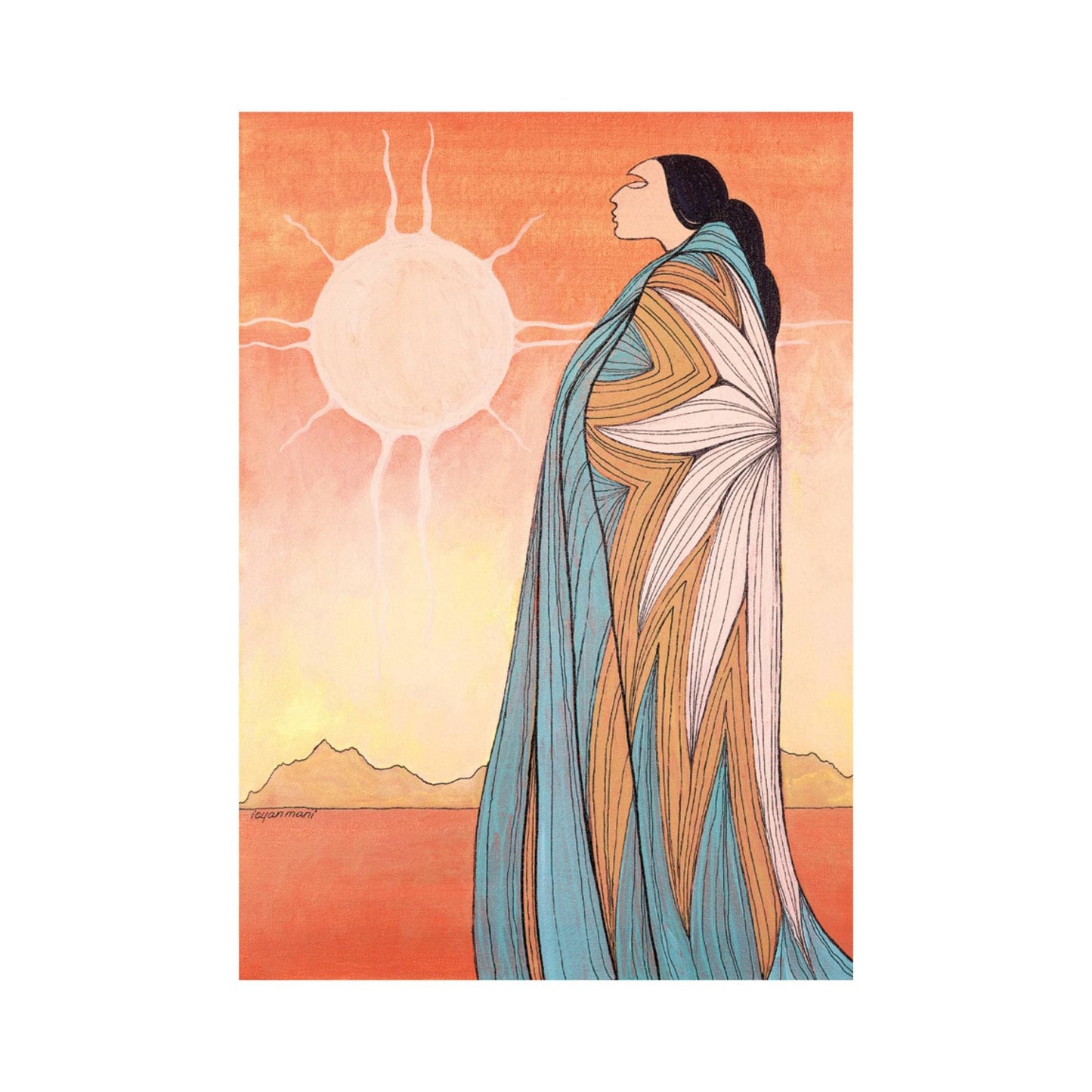 A New Dawn by Maxine Noel, Indigenous Art Print, First Nations, Native Americans, Framed Art