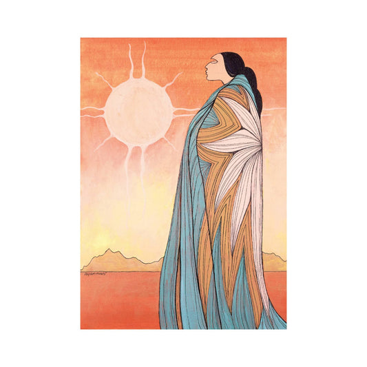 A New Dawn by Maxine Noel, Indigenous Art Print, First Nations, Native Americans, Framed Art