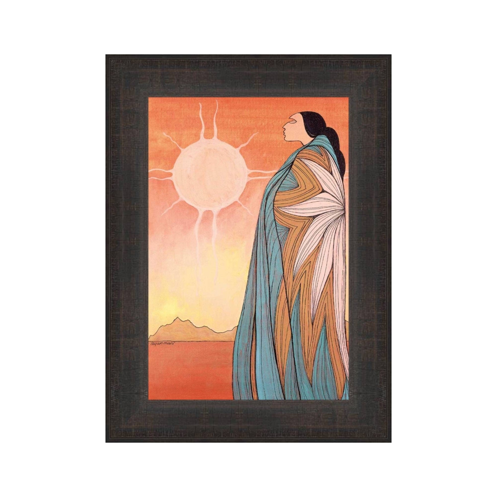 A New Dawn by Maxine Noel, Indigenous Art Print, First Nations, Native Americans, Framed Art