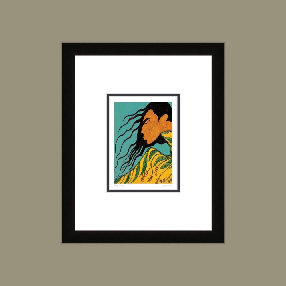 Early Spring by Maxine Noel, Indigenous Art Card, First Nations, Native Americans, Framed Art Card
