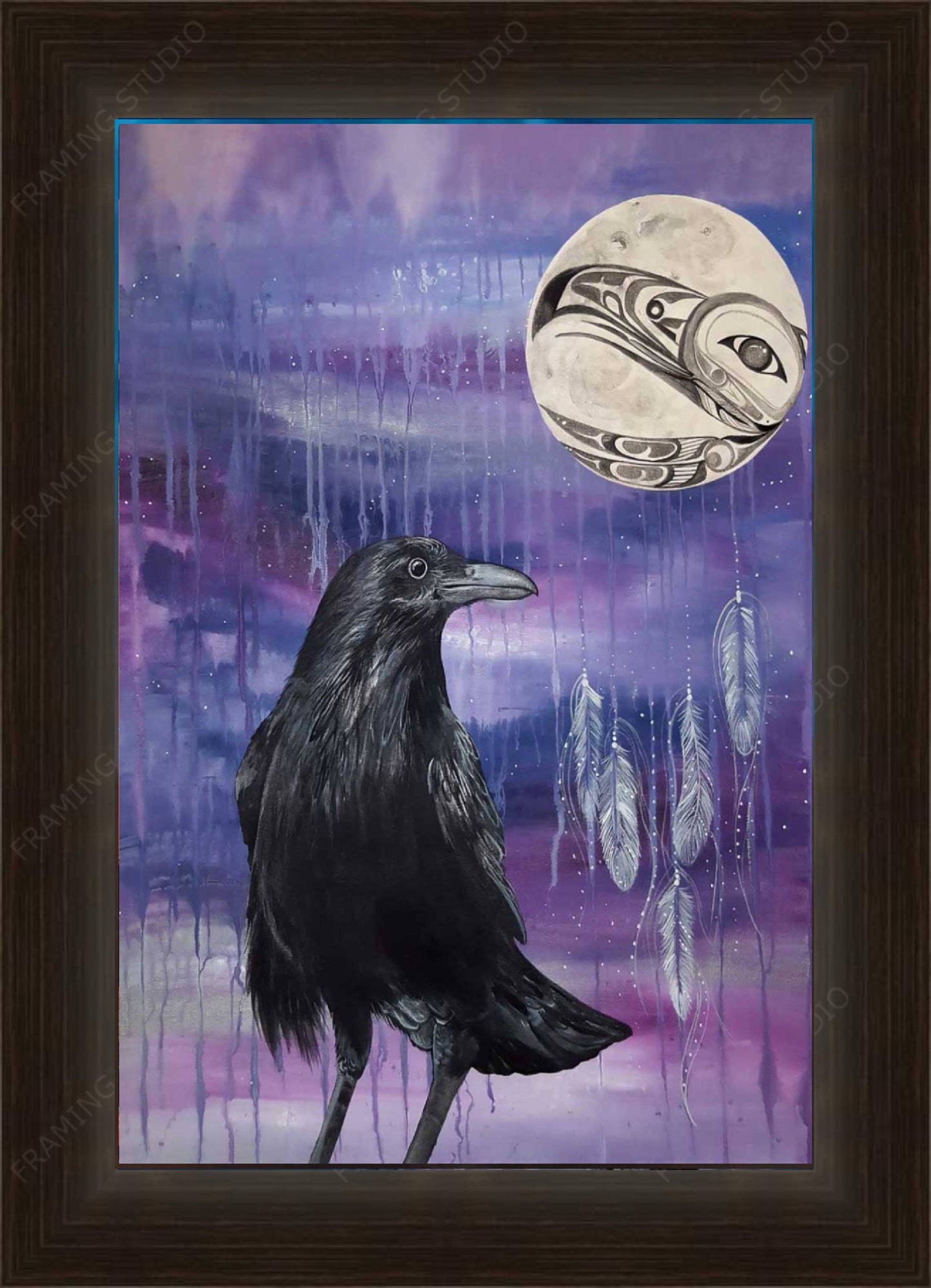 Raven Keeper by Karen Erickson, Indigenous Art Print, First Nations, Native American Indian Decor