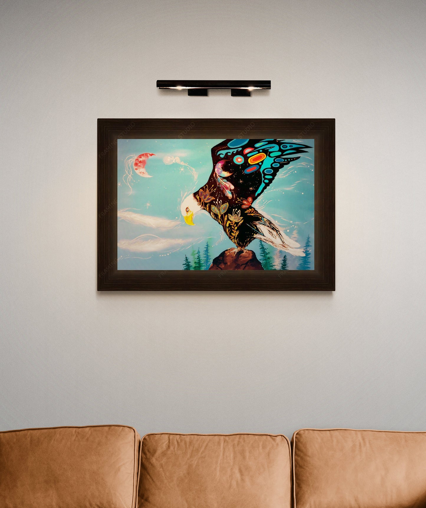 Majestic Eagle by Karen Erickson, Indigenous Art Print, First Nations, Native American Indian Decor