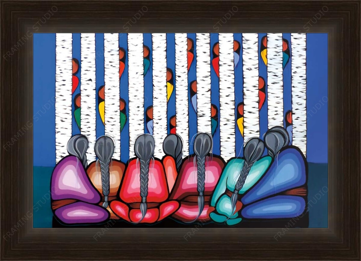 The Joy of Children By Simone Mcleod , Indigenous Art Print, First Nations, Native American Indian Decor