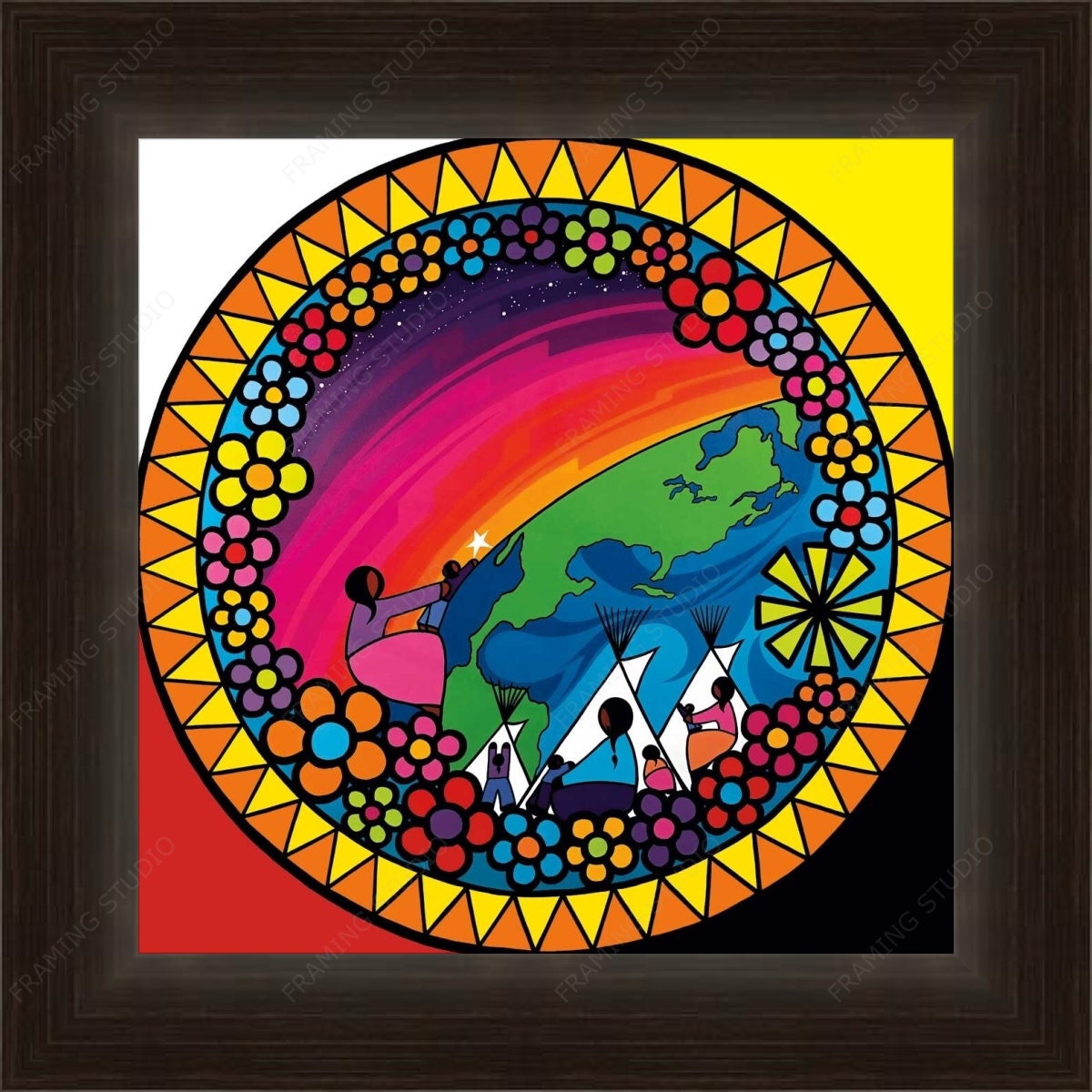 The Colour of Life By Kevin Pee-Ace, Indigenous Art Print, First