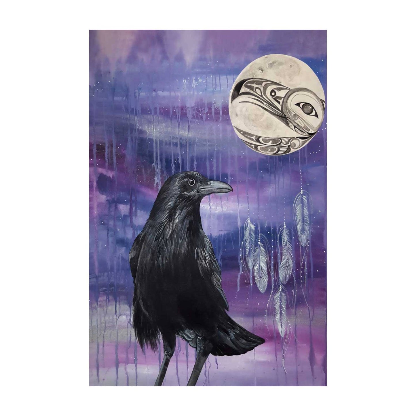 Raven Keeper by Karen Erickson, Indigenous Art Print, First Nations, Native American Indian Decor