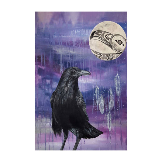 Raven Keeper by Karen Erickson, Indigenous Art Print, First Nations, Native American Indian Decor