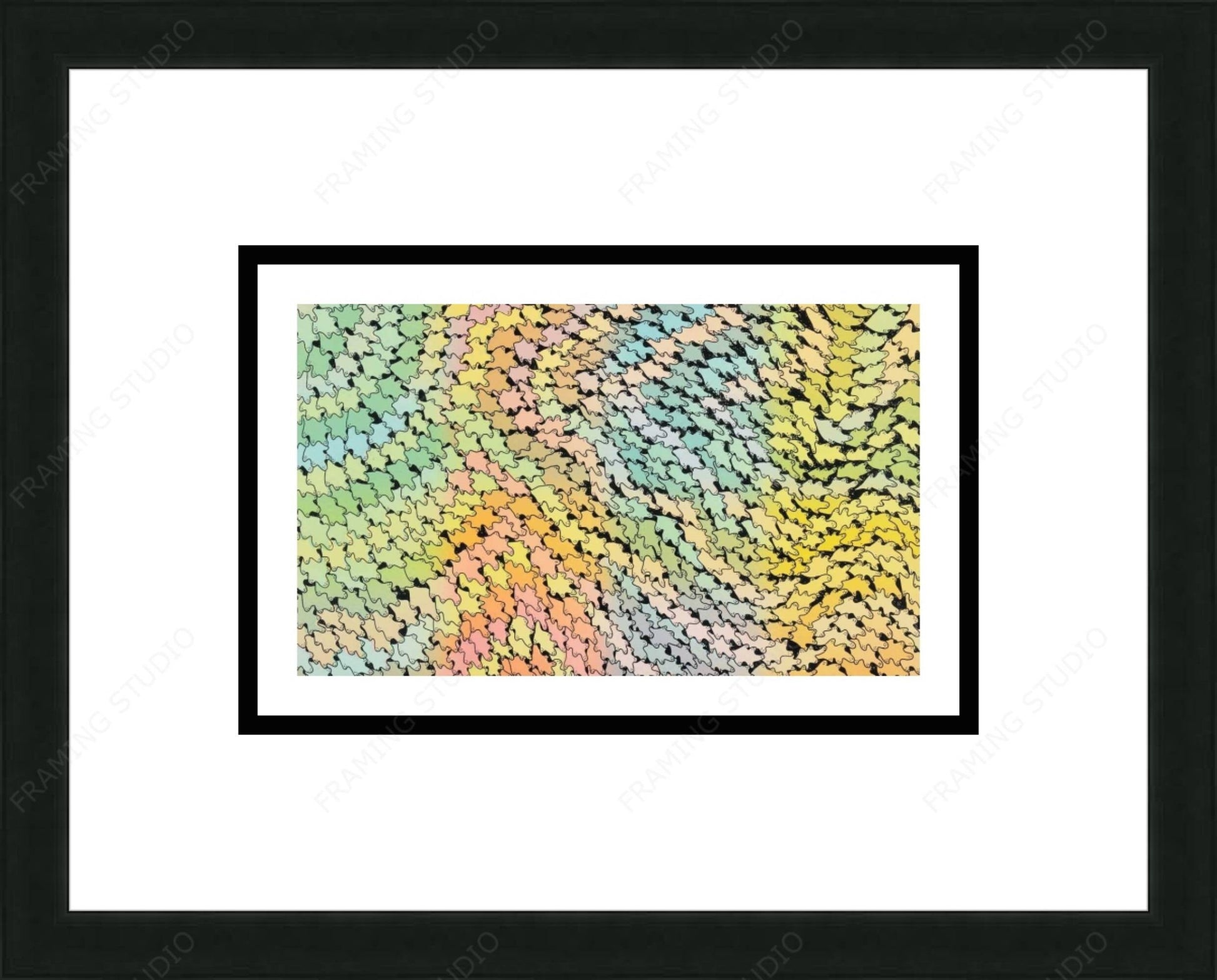 Bed Of Kelp, 2004 by Ningiukulu Teevee, Indigenous Inuit Art Card, Aboriginal Decor, Framed Art Card