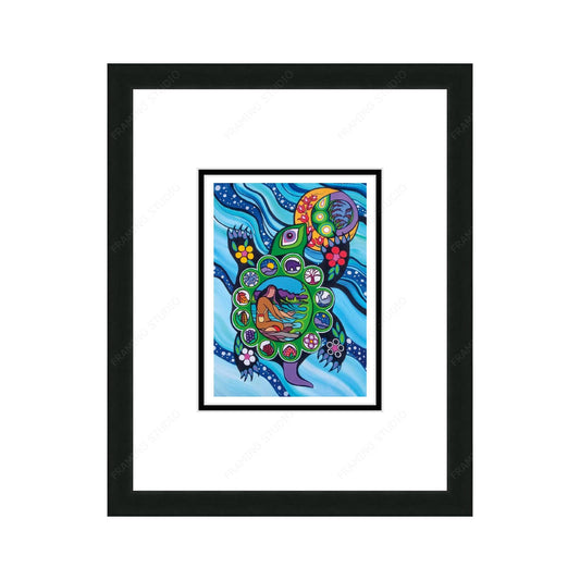 13 Moons by Pam Cailloux, Indigenous Art Card, Framed Art Card, Métis Artist