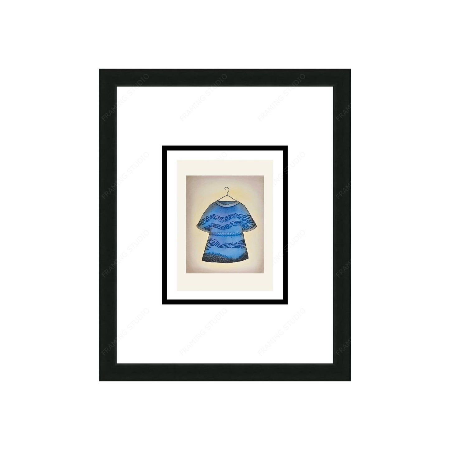 Angijuqtaq (Dress), 2008 by Teevee Ningiukulu, Indigenous Art Card, Inuit Framed Art Card