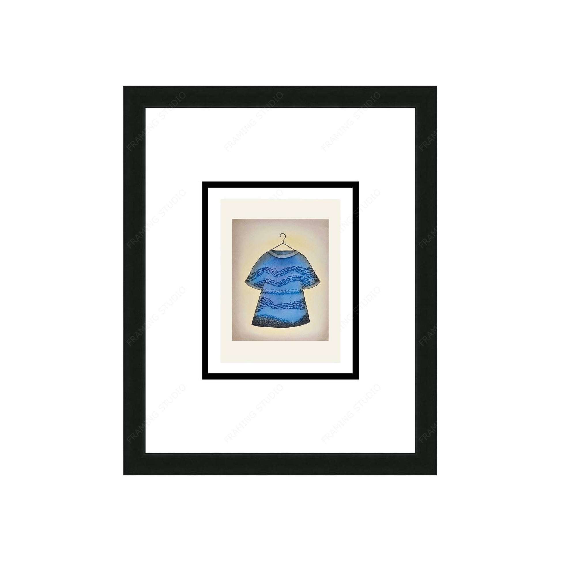 Angijuqtaq (Dress), 2008 by Teevee Ningiukulu, Indigenous Art Card, Inuit Framed Art Card