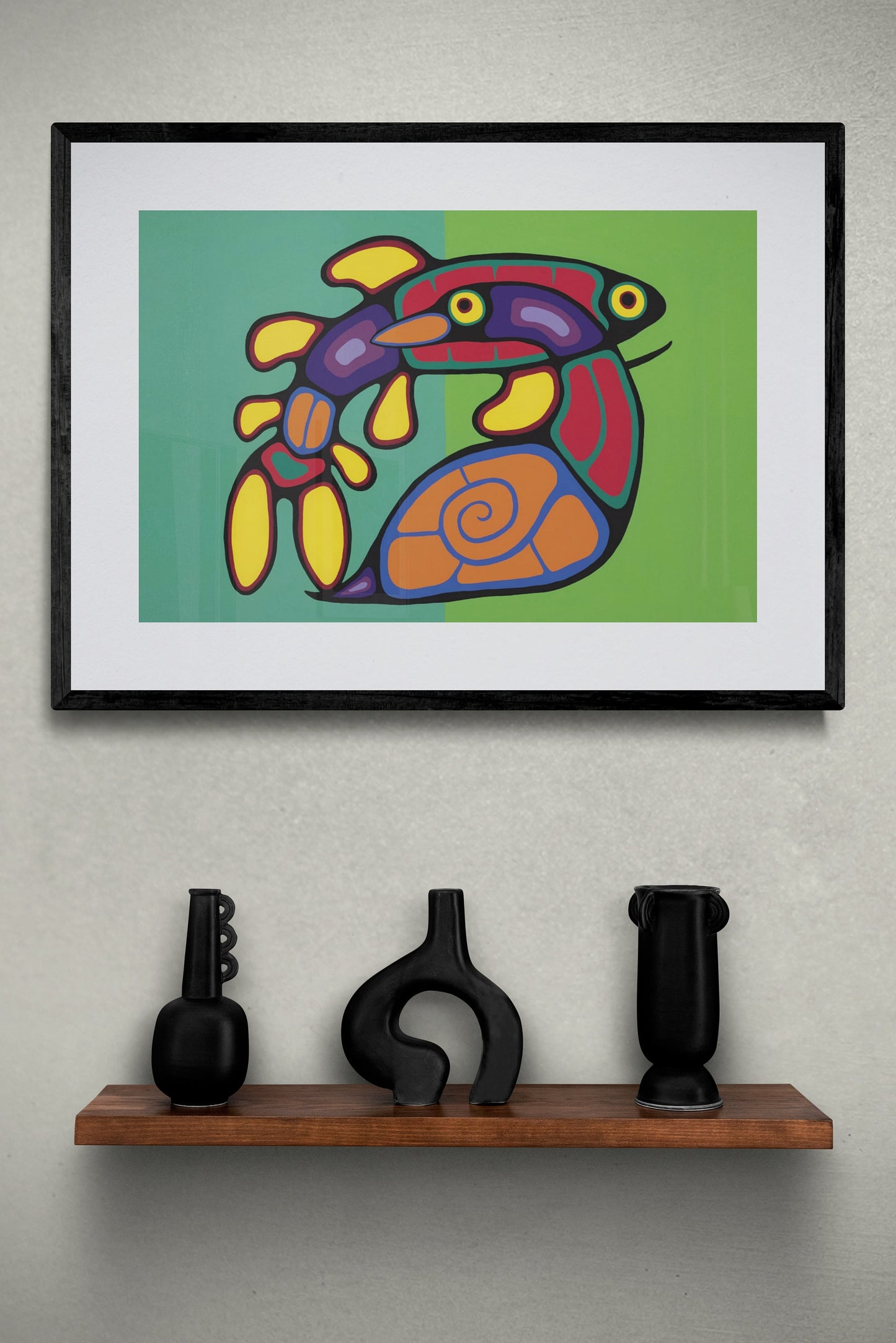 United by Jim Oskineegish Indigenous Art Print, First Nations, Ahnisnabae Culture, Native American Indian Decor