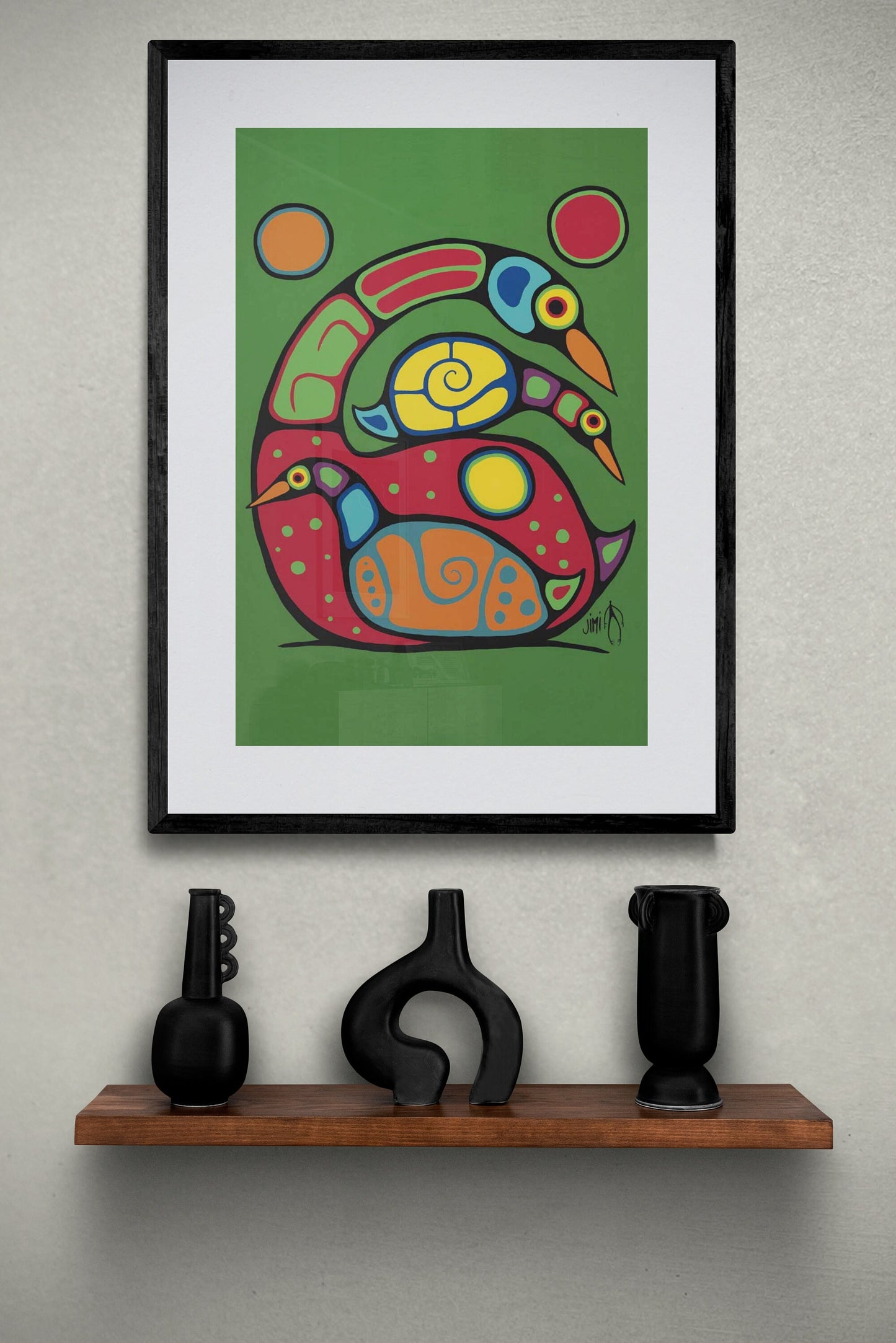 You Can Do It by Jim Oskineegish Indigenous Art Print, First Nations, Ahnisnabae Culture, Native American Indian Decor