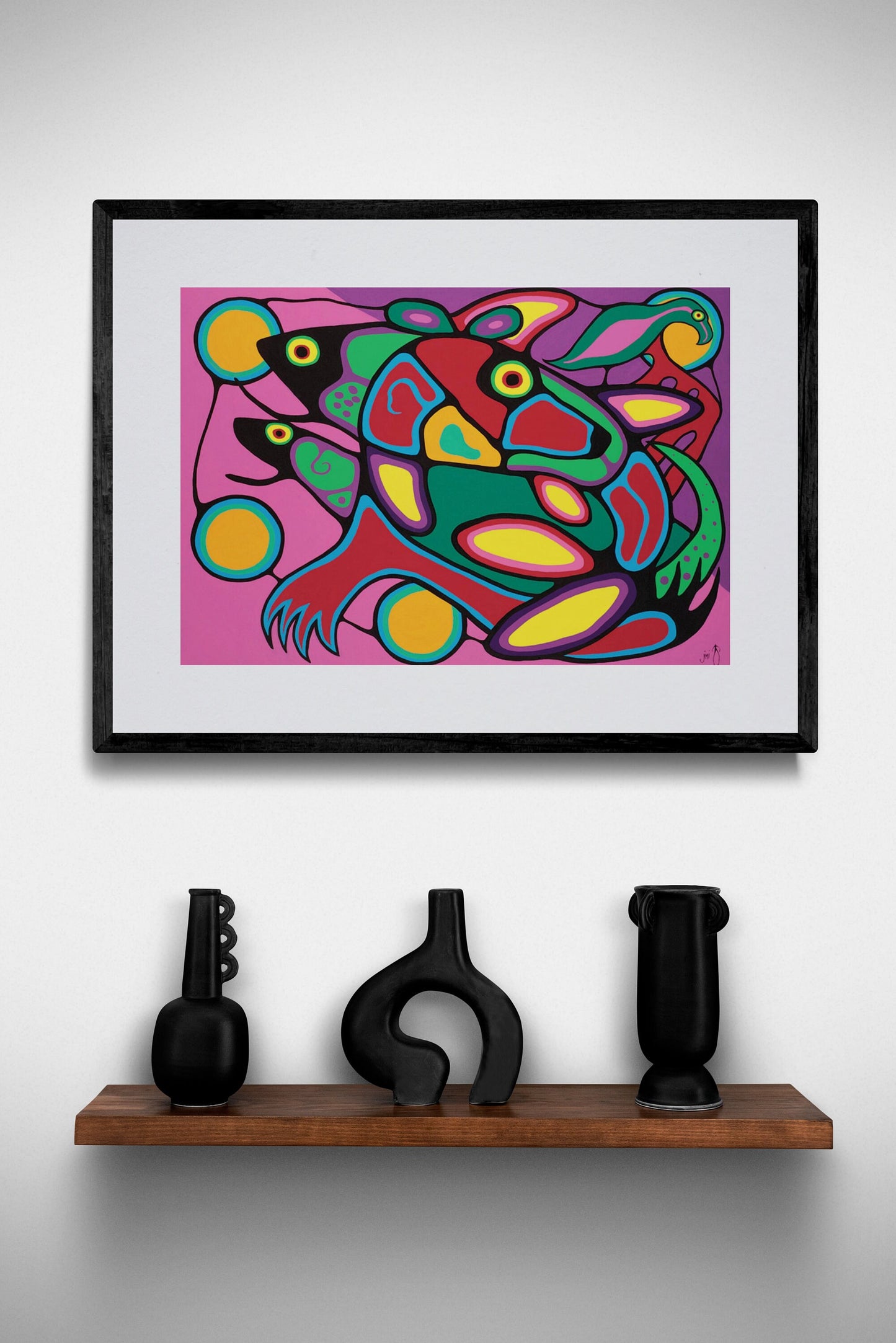 The Energy Within by Jim Oskineegish Indigenous Art Print, First Nations, Ahnisnabae Culture, Native American Indian Decor