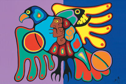 Dreamers Flight by Jim Oskineegish Indigenous Art Print, First Nations, Ahnisnabae Culture, Native American Indian Decor