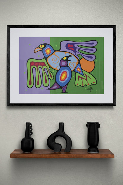 A Mother's Love by JIm Oskineegish Indigenous Framed Art Print