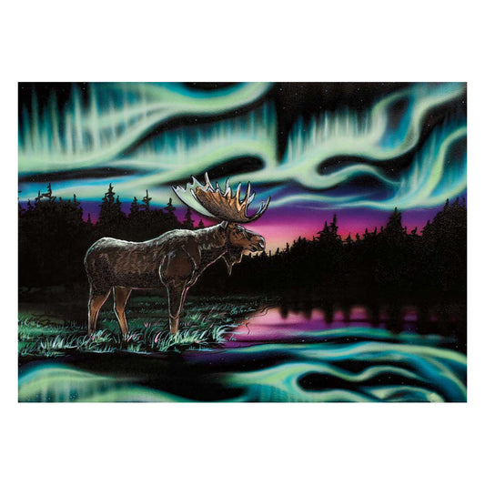 Sky Dance King of the North By Amy Keller-Rempp Indigenous Art Print, First Nations, Native American Decor, Northern Lights, Aurora Borealis