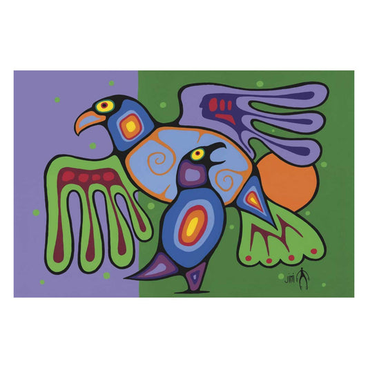 A Mothers Love by Jim Oskineegish Indigenous Art Print, First Nations, Ahnisnabae Culture, Native American Indian Decor