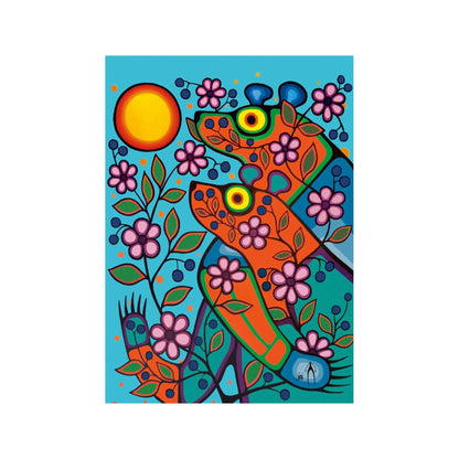 Together Forever by Jim Oskineegish Indigenous Art Print, First Nations, Ahnisnabae Culture, Native American Indian Decor