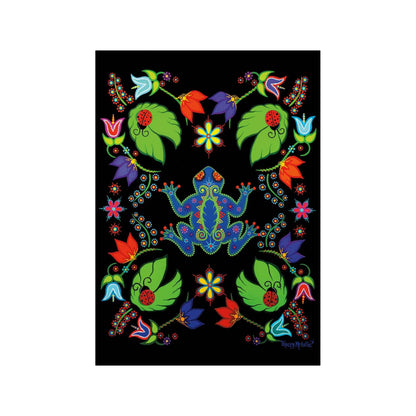 Sqolj (Frog) by Tracey Metallic, Indigenous Art Print, First Nations, Migmaq Artist, Native American Indian Decor