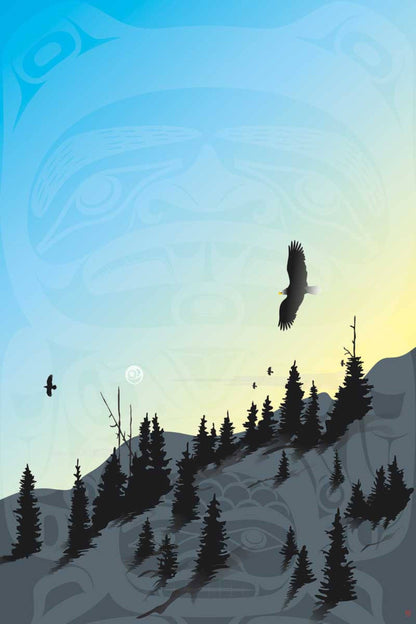 Spirit Beaver By Mark Preston, Indigenous Art Print, First Nations, Native Americans, Tlingit, Yukon Territory, Framed Art