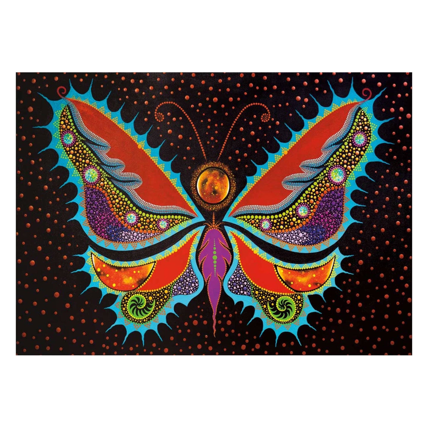 Evolution Butterfly by Tracey Metallic, Indigenous Art Print, First Nations, Migmaq Artist, Native American Indian Decor