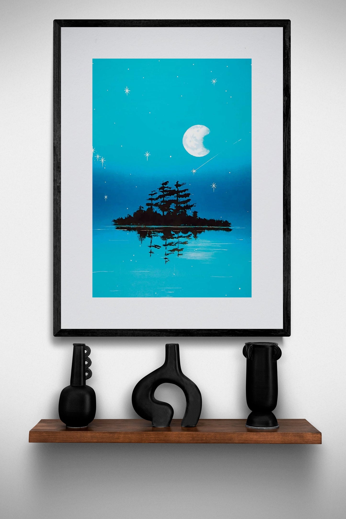 Little Christian Island By William Monague, Indigenous Art Print, First Nations, Ojibway, Native Americans Indian Decor, Framed Art