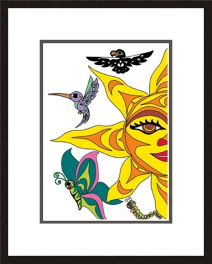 Sunshine for All by Angela Kimble, Indigenous Art Print, First Nations, Native American Indian Decor