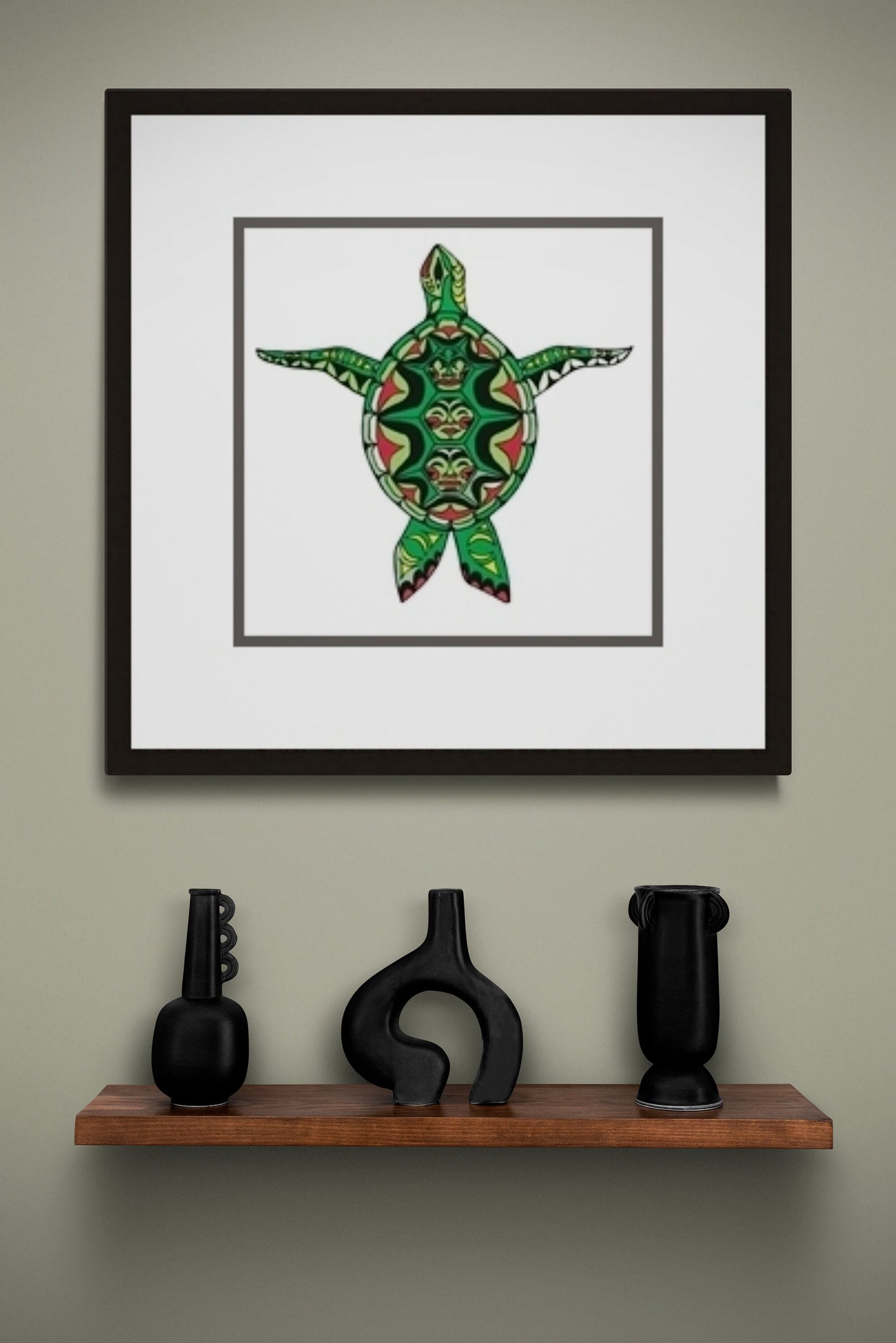 Turtle by Angela Kimble, Indigenous Art Print, First Nations, Native American Indian Decor