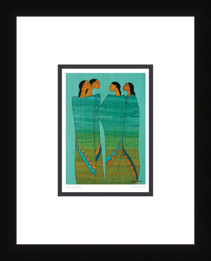 The Sisterhood by Maxine Noel, Indigenous Art Card, First Nations, Native Americans, Framed Art Card