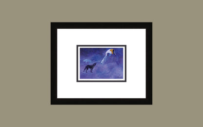 The Spirit of Winter by Maxine Noel, Indigenous Art Card, First Nations, Native Americans, Framed Art Card