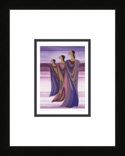 Strength Through The Centuries by Maxine Noel, Indigenous Art Card, First Nations, Native Americans, Framed Art