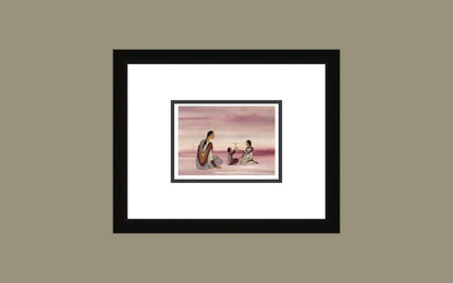 Spring Morning by Maxine Noel, Indigenous Art Card, First Nations, Native Americans, Framed Art Card