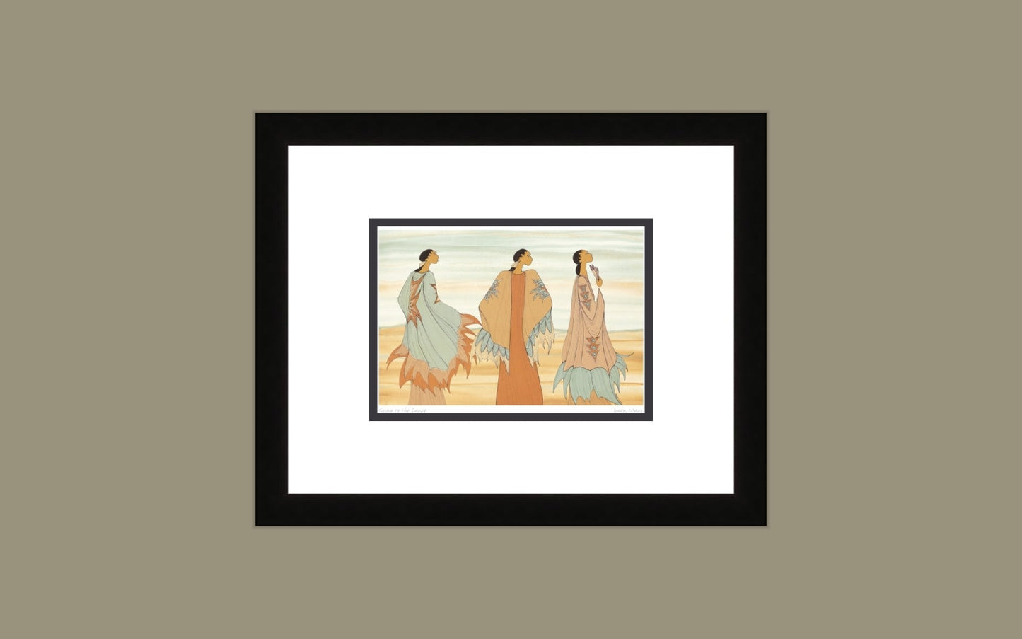 Going To The Dance by Maxine Noel, Indigenous Art Print, First Nations, Native Americans, Framed Art