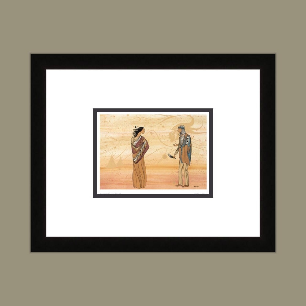 Ancestral Guidance by Maxine Noel, Indigenous Art Print, First Nations, Native Americans, Framed Art