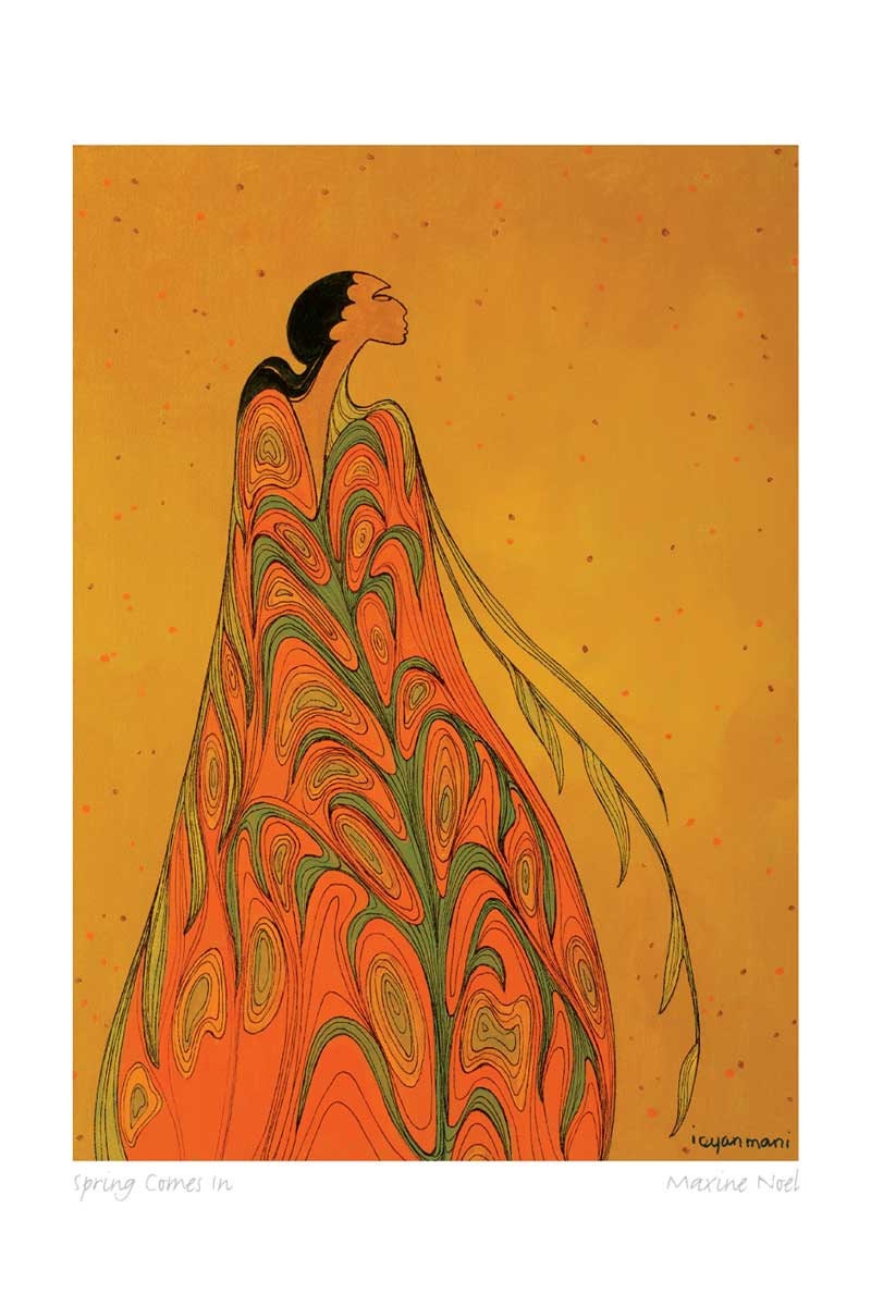 Spring Comes In by Maxine Noel, Indigenous Art Print, First Nations, Native Americans, Framed Art