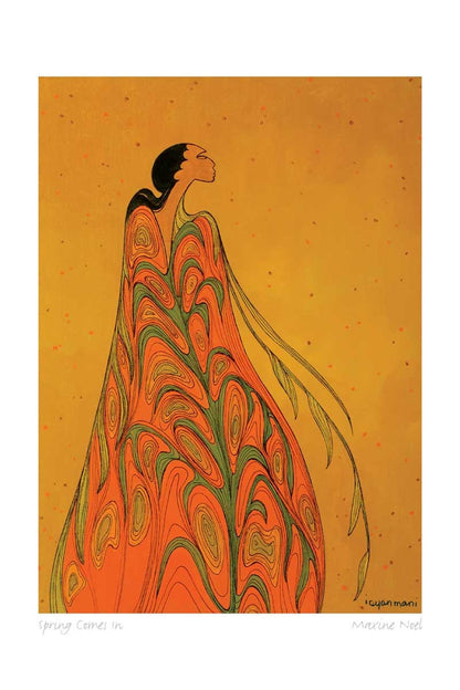 Spring Comes In by Maxine Noel, Indigenous Art Print, First Nations, Native Americans, Framed Art