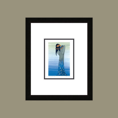 Mother Earth’s Tears by Maxine Noel, Indigenous Art Print, First Nations, Native Americans, Framed Art Card