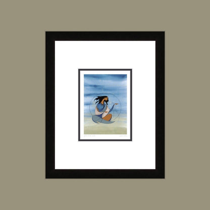 Spirit Of The Winds by Maxine Noel, Indigenous Art Print, First Nations, Native Americans, Framed Art Card