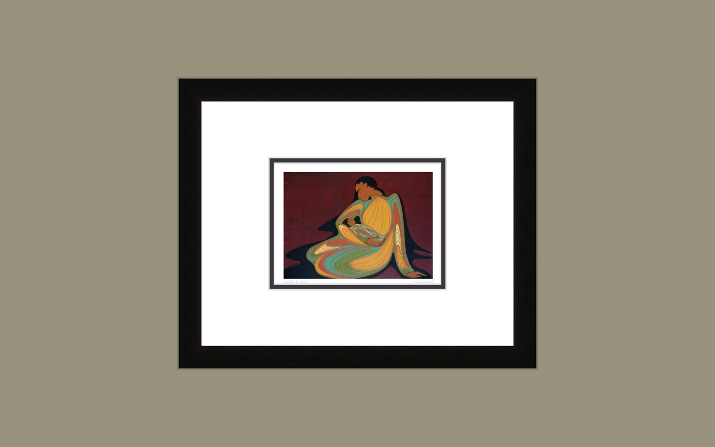 Mother & Child by Maxine Noel, Indigenous Art Print, First Nations, Native Americans, Framed Art
