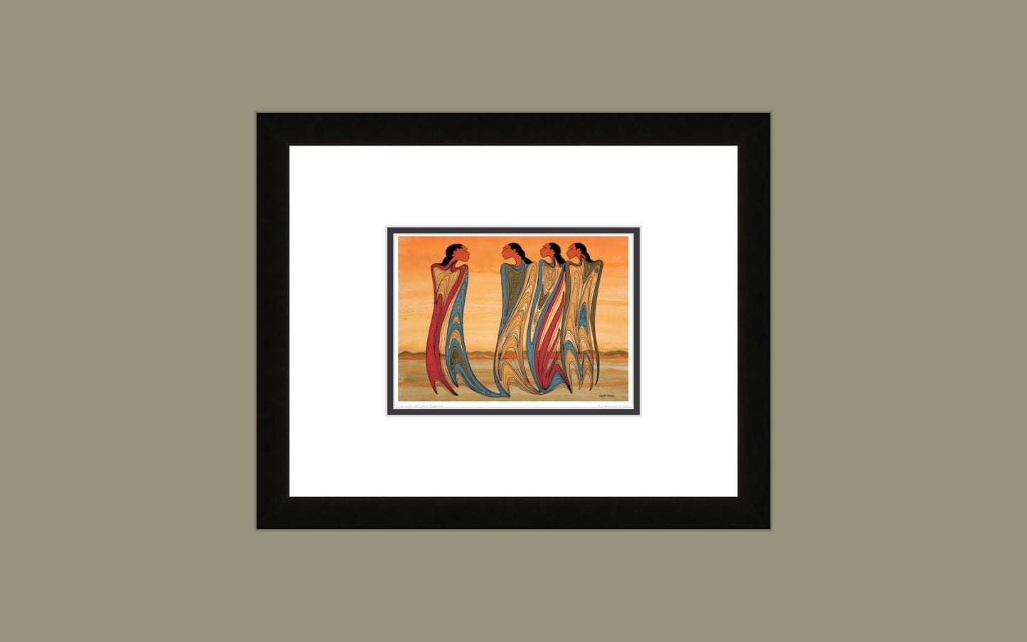 Spirits of the Earth by Maxine Noel, Indigenous Art Print, First Nations, Native Americans, Framed Art