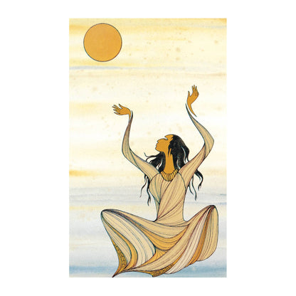 Sun Catcher by Maxine Noel, Indigenous Art Print, First Nations, Native Americans, Framed Art Card