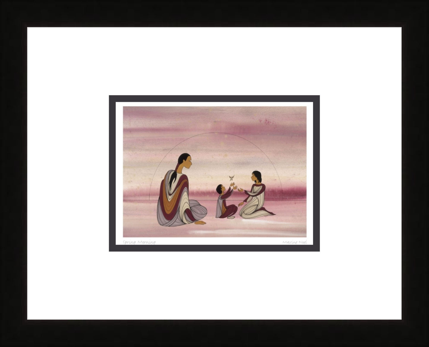 Spring Morning by Maxine Noel, Indigenous Art Card, First Nations, Native Americans, Framed Art Card