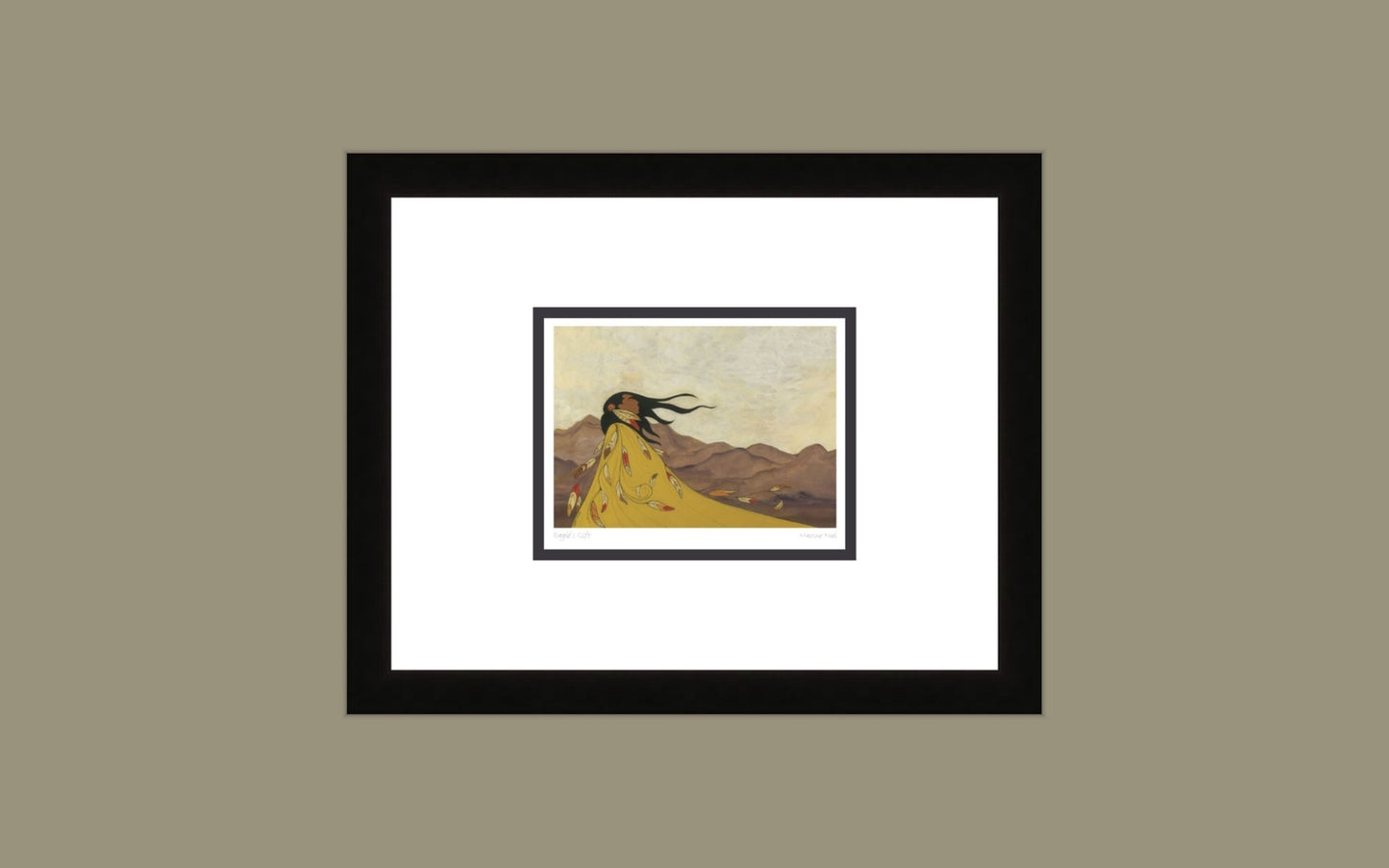 Eagle’s Gift by Maxine Noel, Indigenous Art Card, First Nations, Native Americans, Framed Art